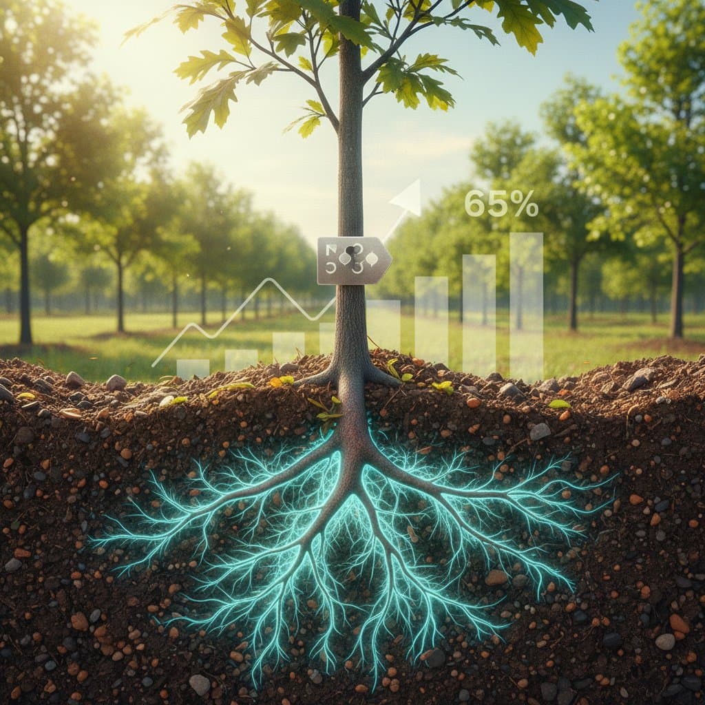 Mycorrhizal Fungi Boost Tree Survival 65% in 2025