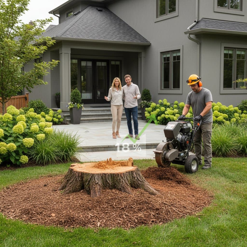 Featured image for Stump Grinding Adds 18% to Property Value in 2025