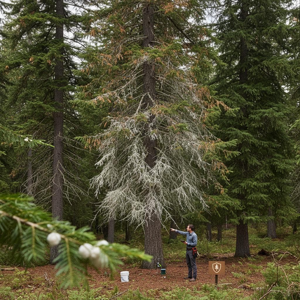 Featured image for Act Fast: Hemlock Woolly Adelgid Kills Trees in Seasons