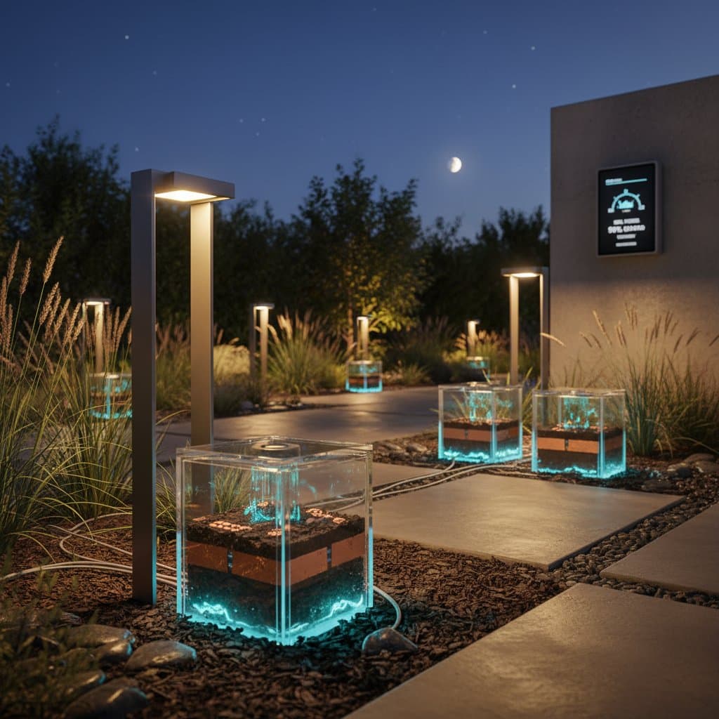Soil Batteries Power Garden Lights Without Electricity
