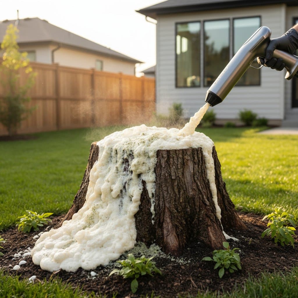 Biodegradable Foam Dissolves Stumps for $15-$40