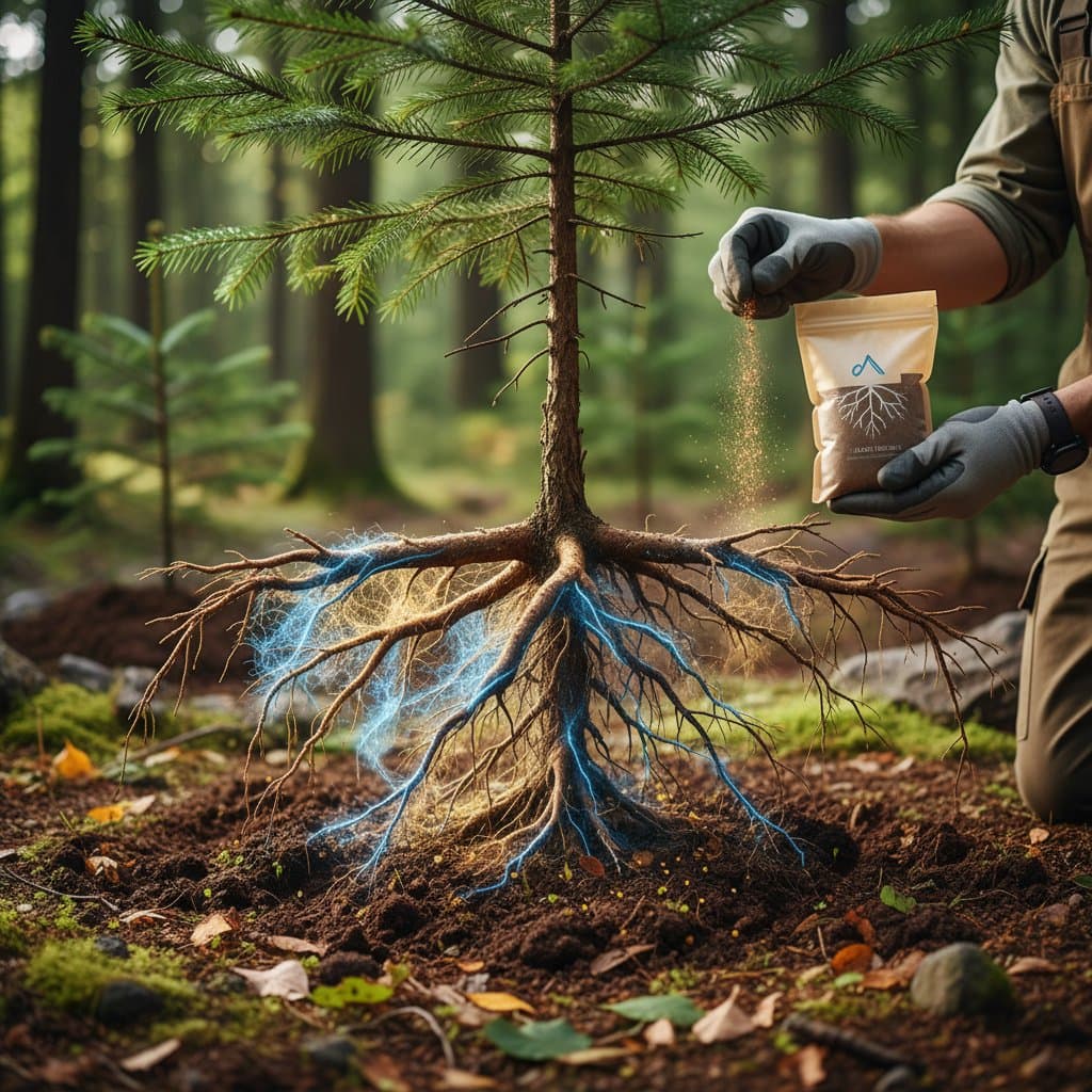 Mycorrhizal Fungi Double Tree Planting Success Rates