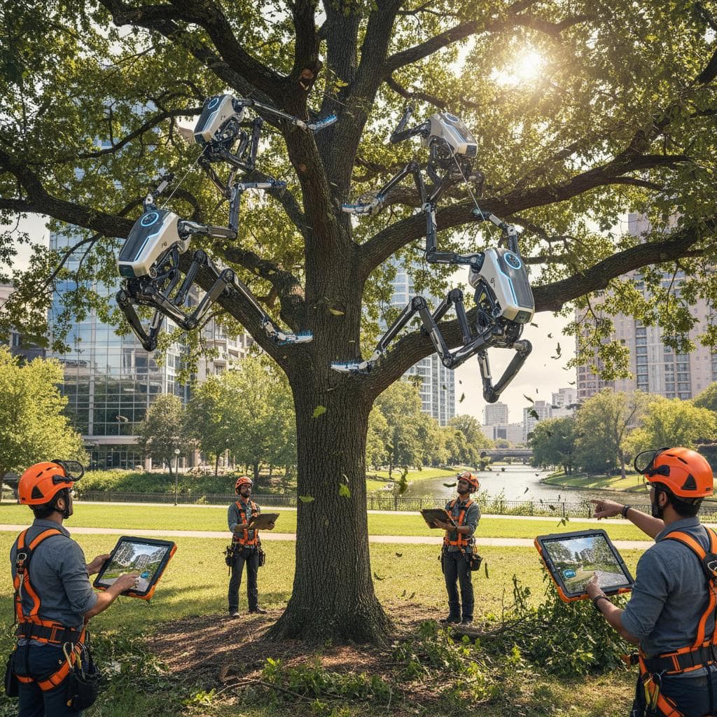 Robot Tree Climbers Prune 3X Faster Than Crews