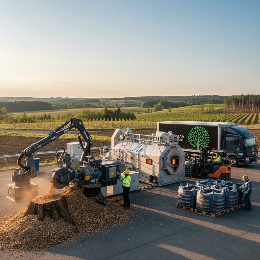 Turn Tree Stumps Into $500+ Biochar Revenue