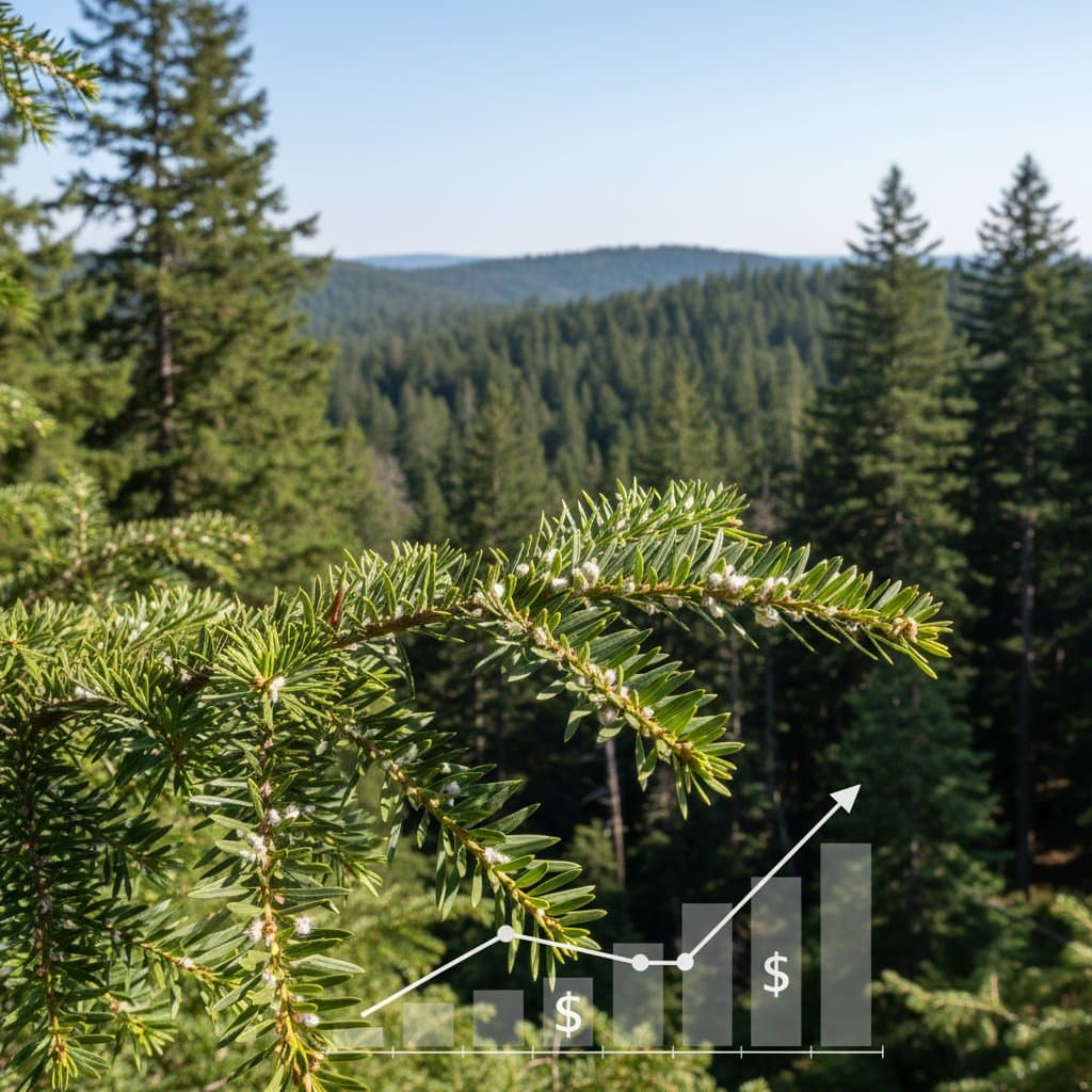 Featured image for Hemlock Woolly Adelgid Spreads to 8 New Areas: Treatment Costs