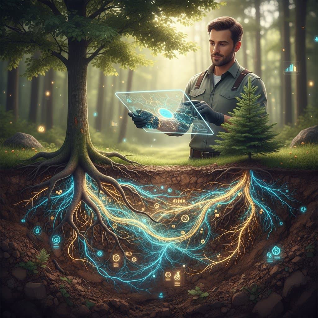 Underground Fungal Networks That Keep Trees Healthy