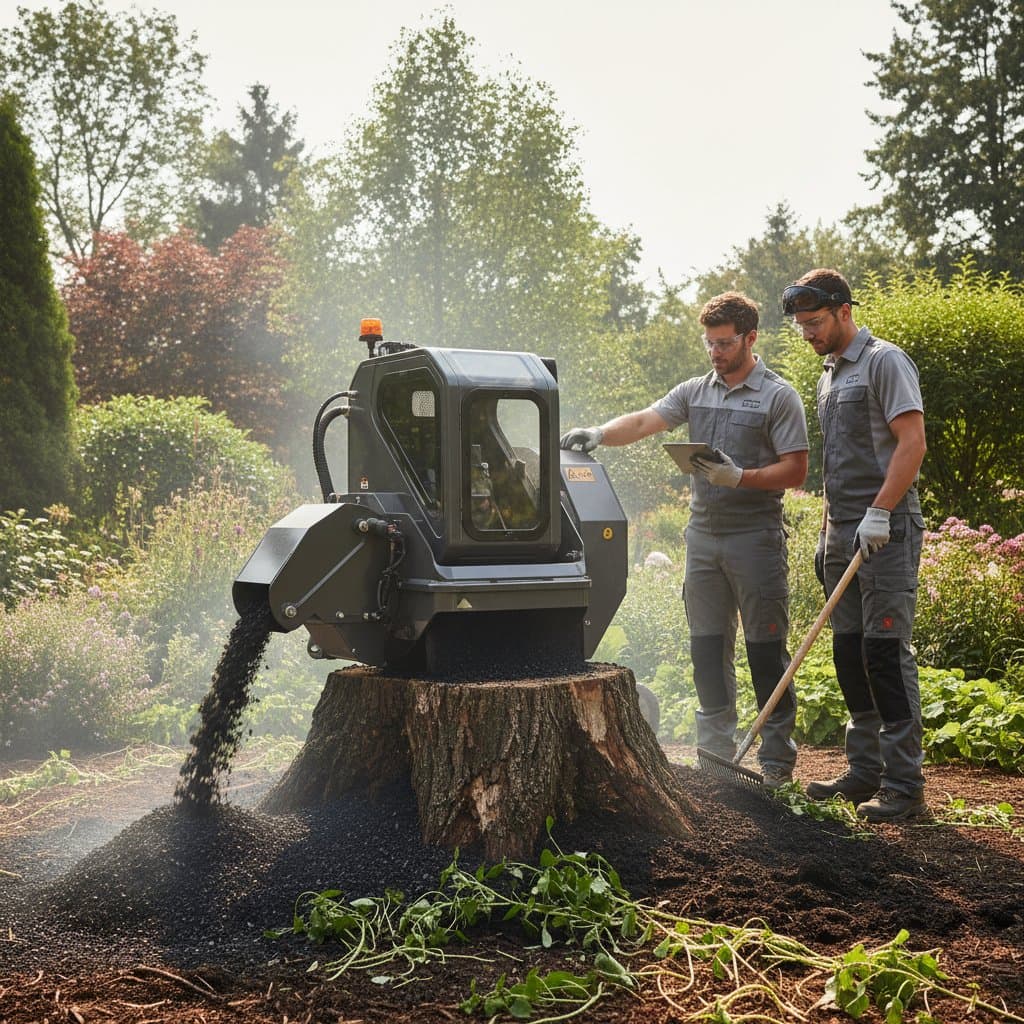Stump Grinding That Enriches Your Soil with Biochar