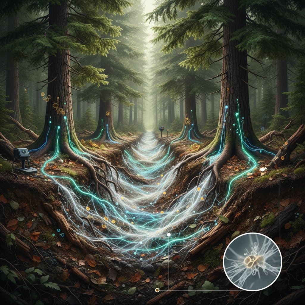 Mycelium Networks: How Trees Share Nutrients Underground