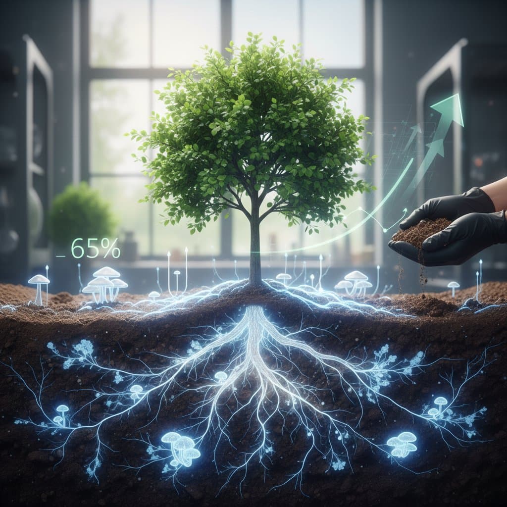 Mycelium Networks Boost Tree Health 65% Through Soil
