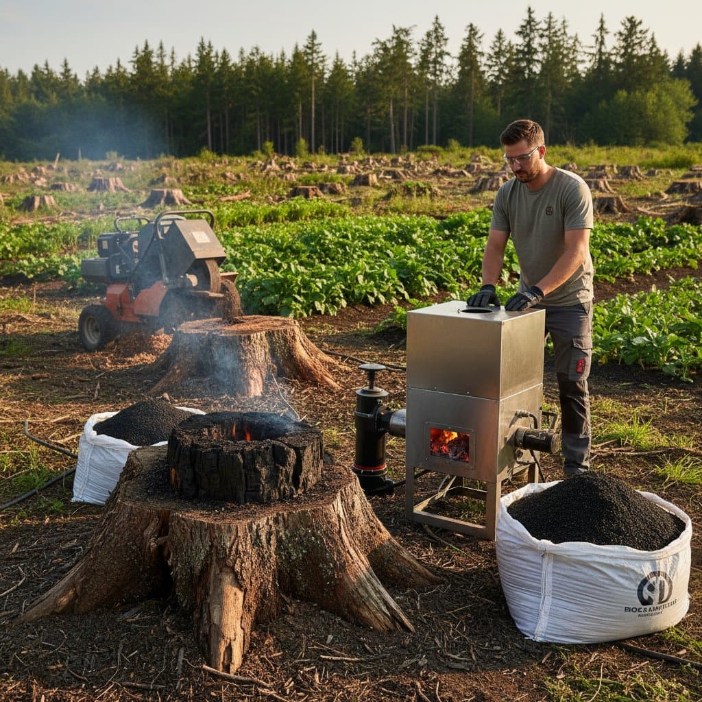 Featured image for Turn Tree Stumps Into Profitable Biochar