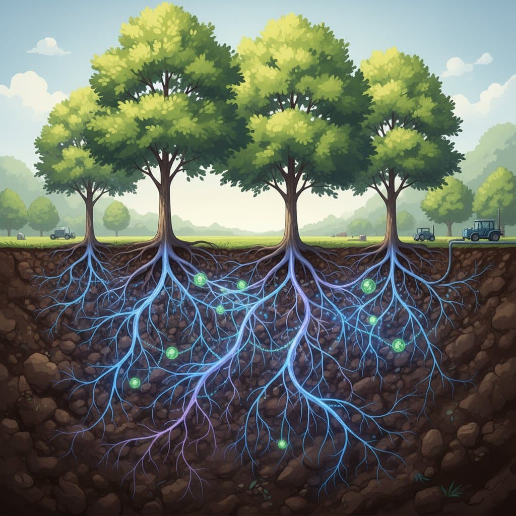 Featured image for How Fungal Networks Help Trees Thrive Underground
