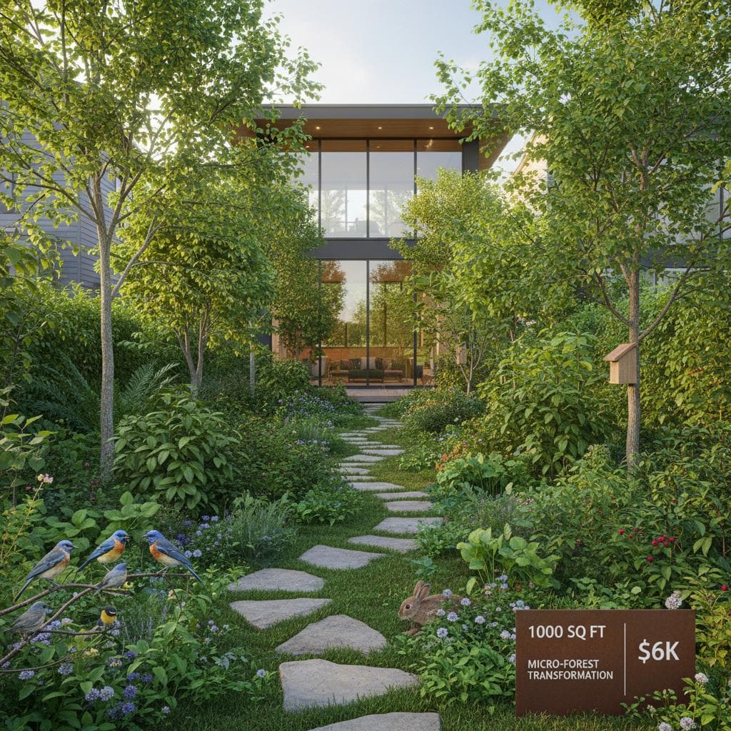 Micro-Forests Transform 1000 Sq Ft Yards for $6K