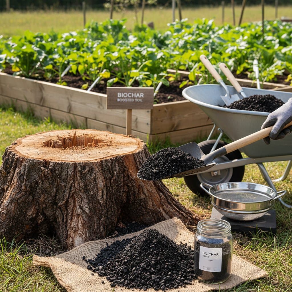 Turn Tree Stump Waste Into Valuable Garden Biochar