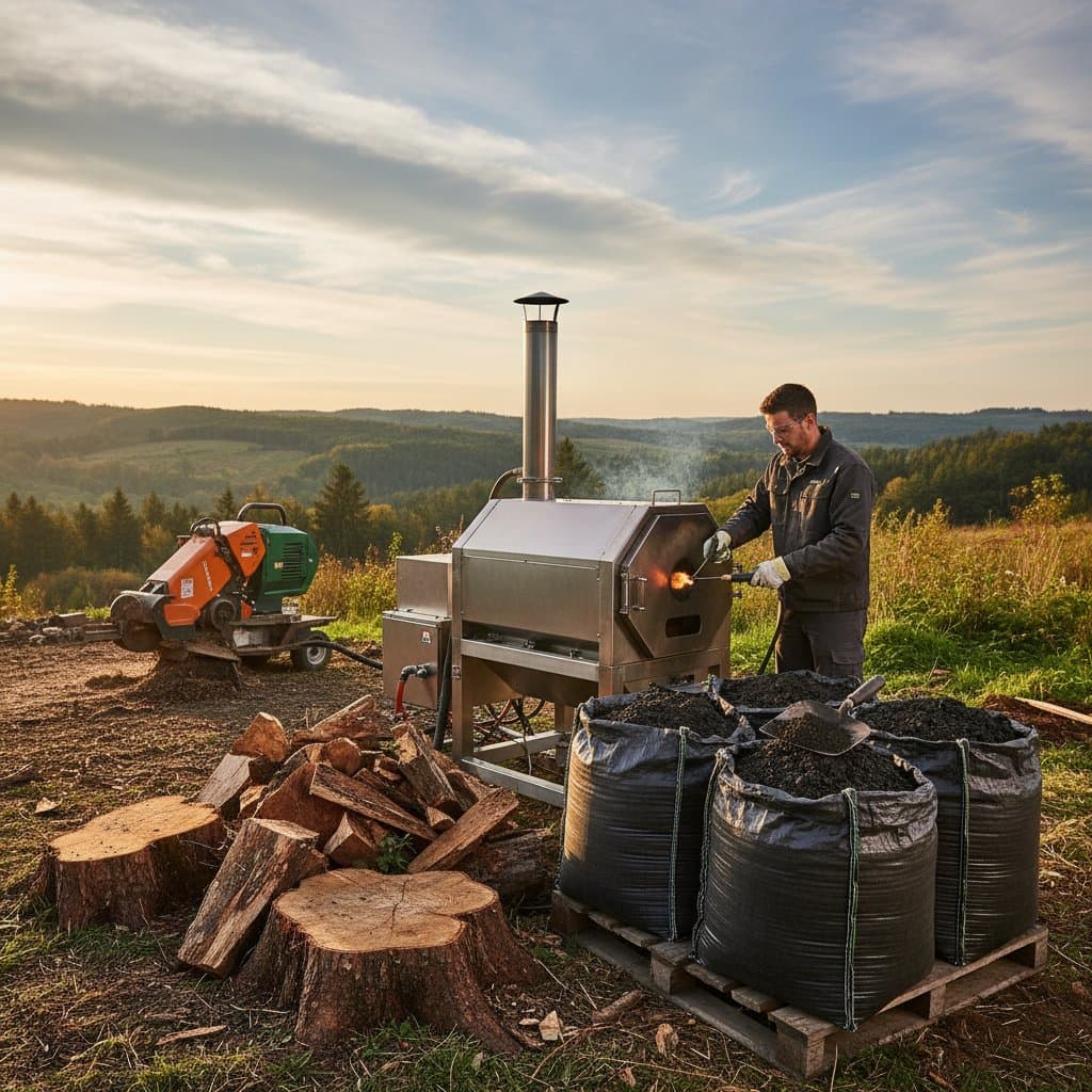 Turn Tree Stumps Into $500+ Biochar Profit