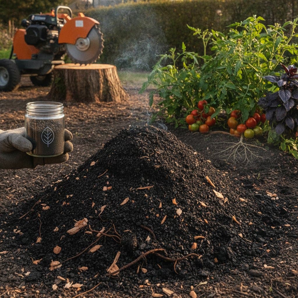 Stump Waste Transforms Into Carbon-Rich Soil Booster