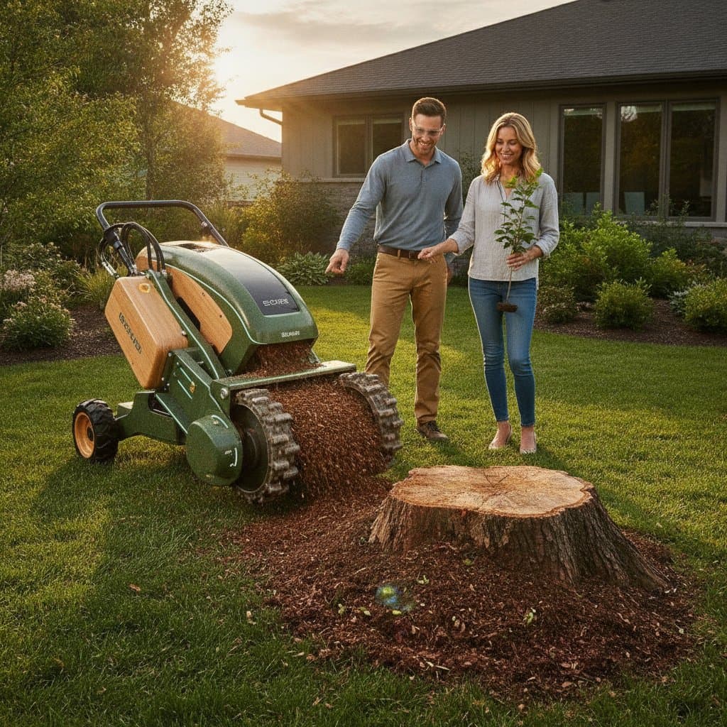 Biodegradable Grinders Cut Stump Waste 65%