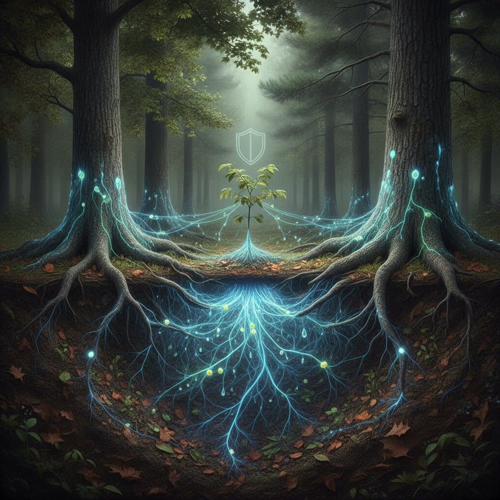 Mycelium Networks Act as Underground Lifelines for Trees