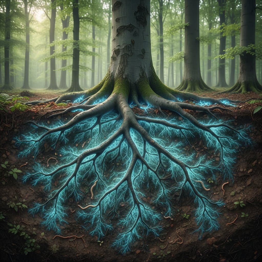 Featured image for Mycorrhizal Fungi Extend Tree Roots 300% Deeper