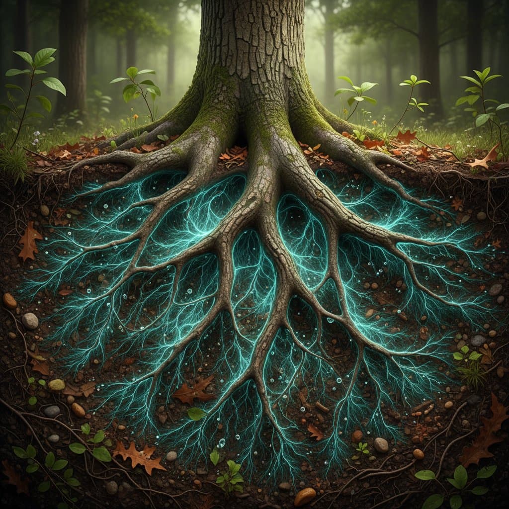 How Mycelium Networks Expand Tree Root Reach 300%